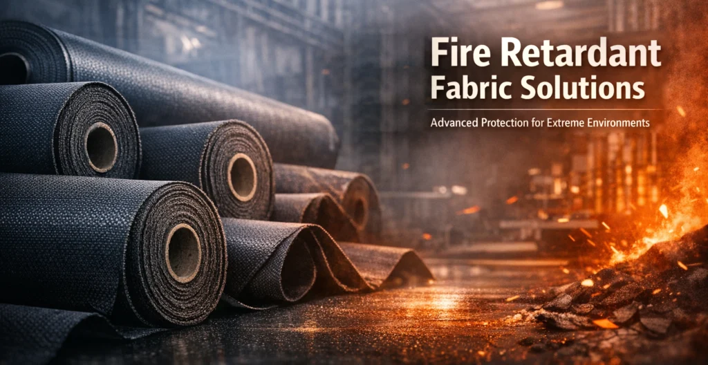 Industrial fire retardant fabric rolls for flame resistant textile solutions