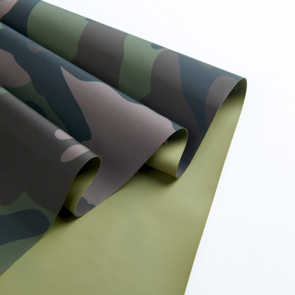 420D Flame Retardant Nylon Vinyl Fabric Green Heavy Duty Fire Resistant Protective Cover Material