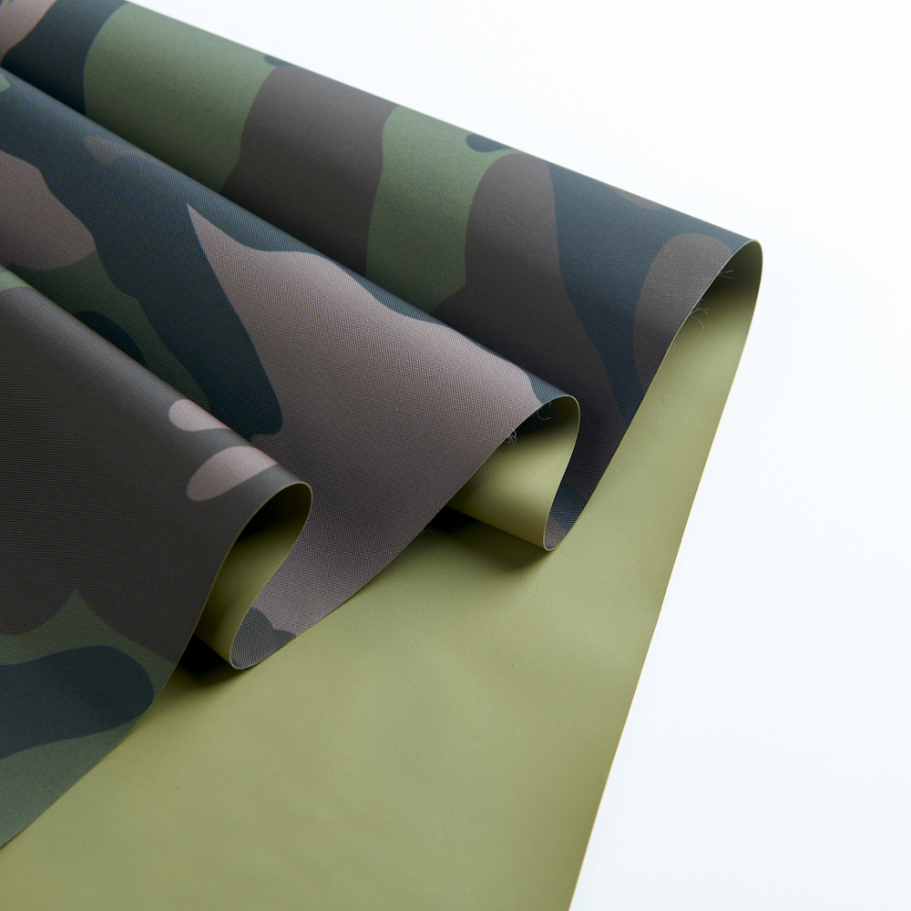 420D Flame Retardant Nylon Vinyl Fabric Green Heavy Duty Fire Resistant Protective Cover Material
